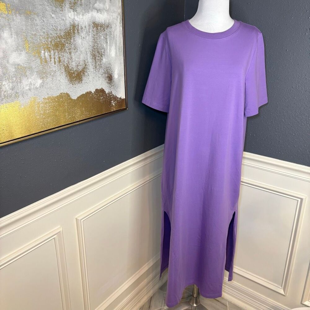 COS Oversized Midi Jersey T-Shirt Dress - Picture 3 of 10